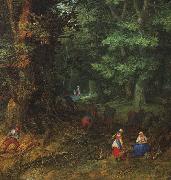 BRUEGHEL, Jan the Elder Rest on the Flight to Egypt, detail f oil painting on canvas